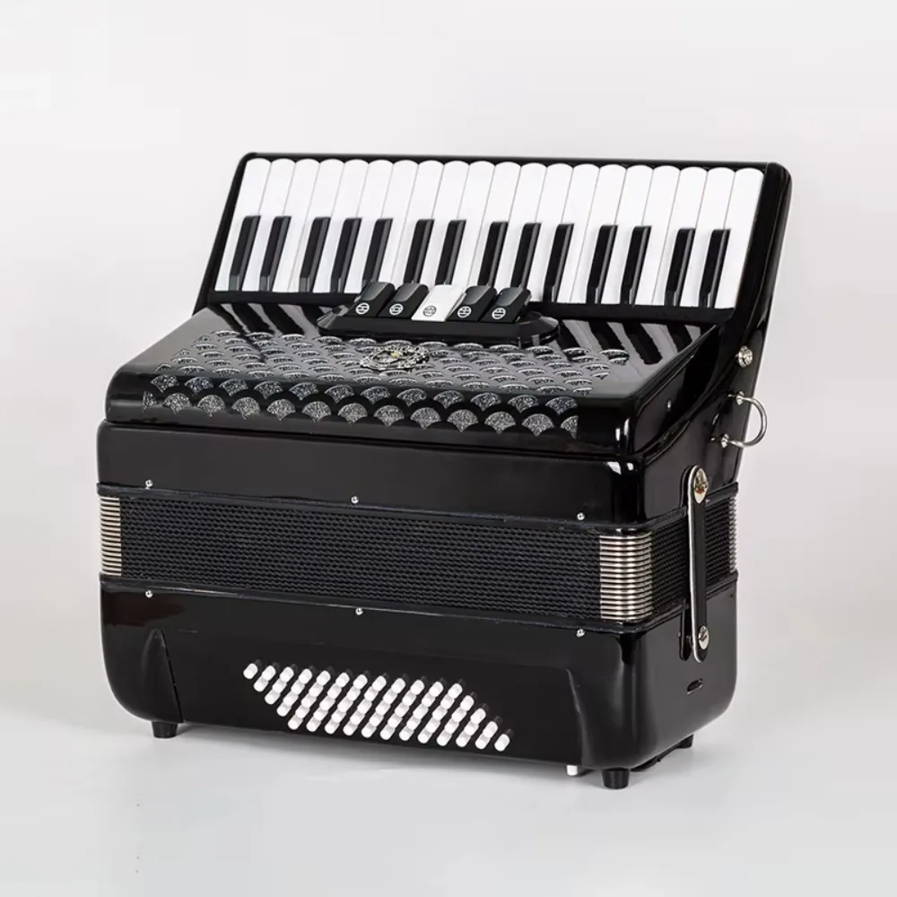 الأكورديون الخشبي ثلاثة صفوف القصب لوحة المفاتيح الأكورديون الكبار مخصص 60 باس