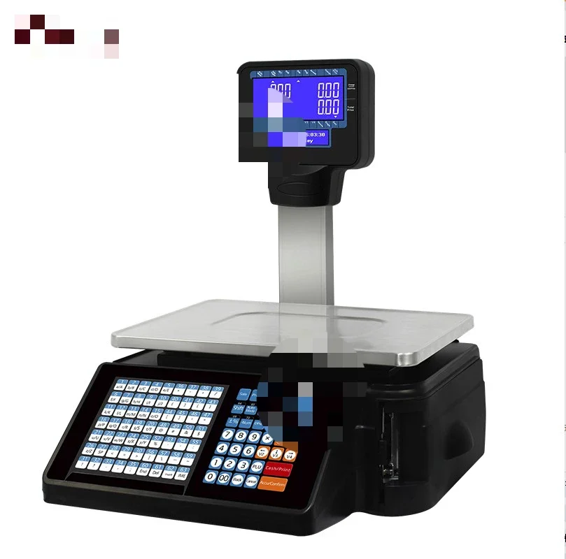 English Electronic Scale Arabic Spanish Foreign Trade Edition Export Barcode Supermarket Weighing Cashier Label Printing