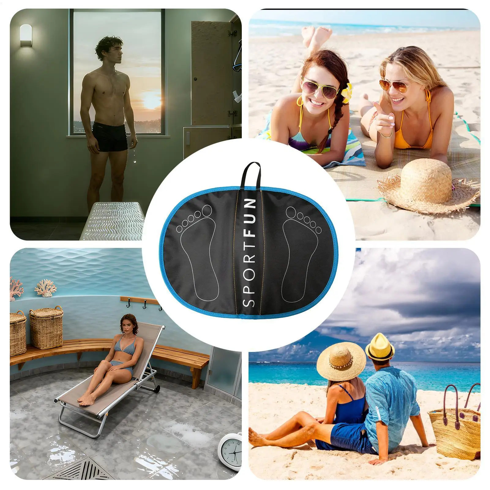 بذلة سجادة لتغيير الحفاض حقيبة مقاوم للماء معدات الغوص طوي سجادة لتغيير الحفاض لركوب الأمواج مع مقبض حمل للسباحة المهنية