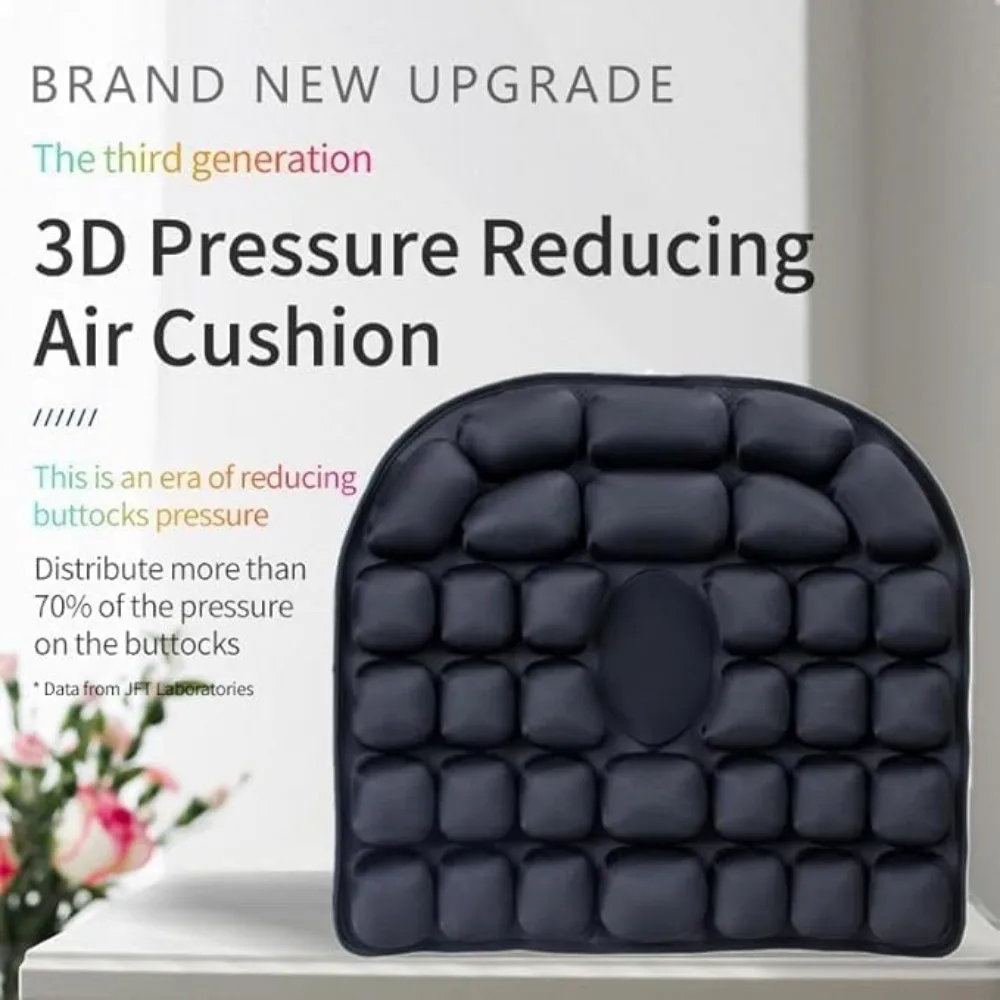 

Travel Cushion,Self-Inflatable Portable Seat Cushion for Air Travel,Airplane Seat Cushions for Long Flights,