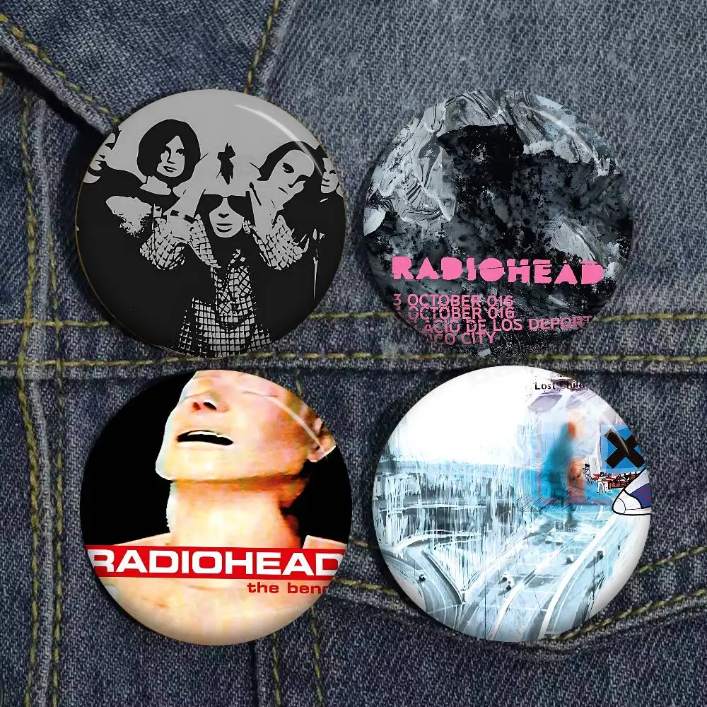 Hot Rock Music Band R-RadioheadS 58mm Animals Funny Brooches Badge Backpack Clothes Gift Accessory