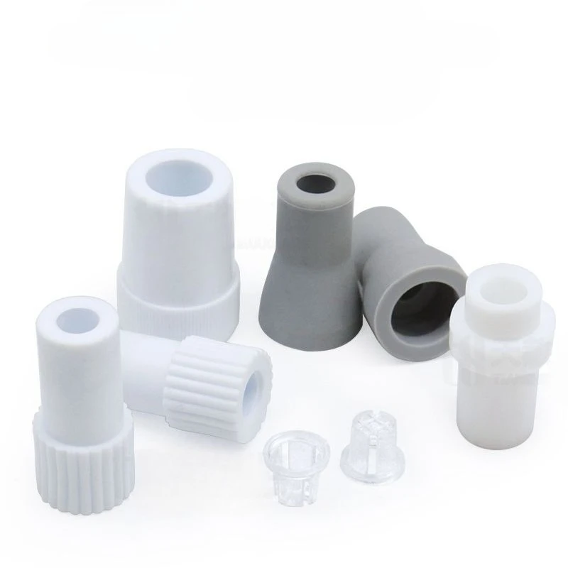 6Pcs Lab Chair Metal Strong and Weak Suction Conversion Head, Strong Suction Head Transformation of Disposable Suction Tube s