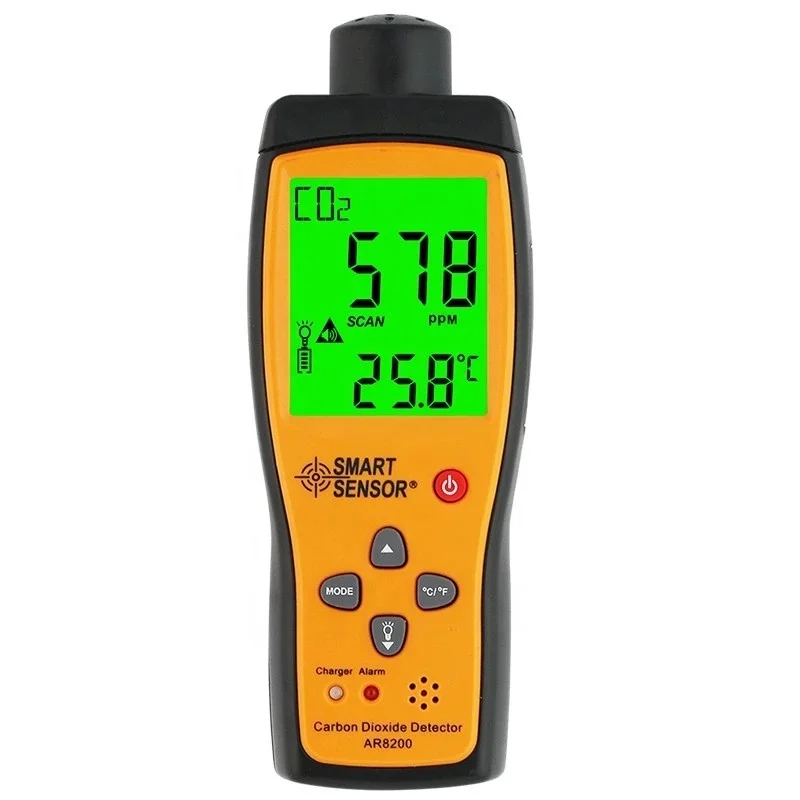 AR8200  Portable Carbon Dioxide detector co2 gas analyzer tester with rechargeable battery