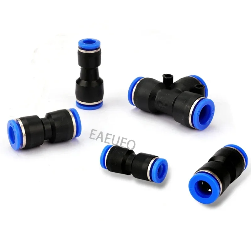 Pipe Fitting PU4 6 8 10 12 Hose Connector Pneumatic Quick Connector PG6-4 PG6-8 PG6-10 For Air water Hose Tube Push in Straight