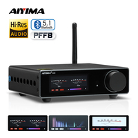 AIYIMA A80 Power Amplifier TPA3255 DAC Bluetooth PFFB Stereo 300Wx2 Class D 2.0 HiRes Digital Amp with RCA TRS OPT COA USB Input
