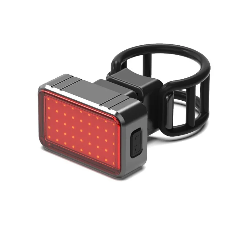 Outdoor Bicycle Brake Night LightsUSB Bike Smart Sensor Tail Warning Light,  Warning Lamps, COB 28 LED Light Cycling Taillights