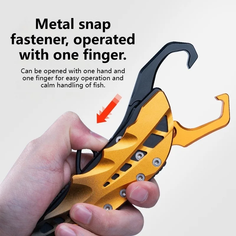 Faltbares Multifunktions-Angelwerkzeug-Set, vielseitig einsetzbar, erweiterte Köderklemme aus Aluminiumlegierung, tragbare Ködergriffe mit Skala
