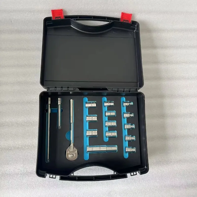 

NonMagnetic Titanium Tools Set 16pcs Socket Ratchet Wrench and Extension Bar Lightweight Hand Operated OEM Hard Case