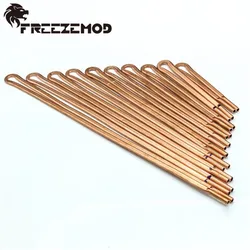 Freezemod Flat Copper Pipe OD4.5MM Loop T2 Pure Brass Tube Heatsink For Laptop Water Cooling Refit 10/20/25/30CM Notebook TG-BJB