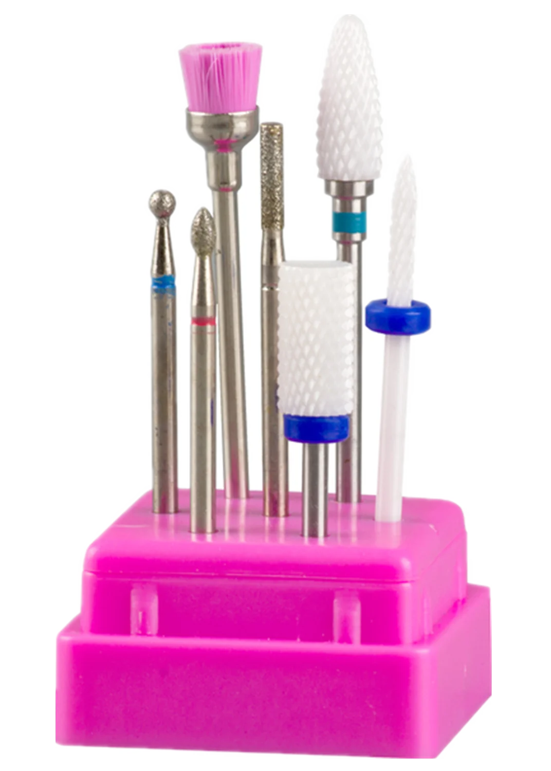 ชุดดอกกัดเล็บทังสเตนสตีล 7 ชิ้น สำหรับเครื่องเจียรเล็บไฟฟ้า ดอกเซรามิก อุปกรณ์ทำเล็บเท้า รุ่น 2030