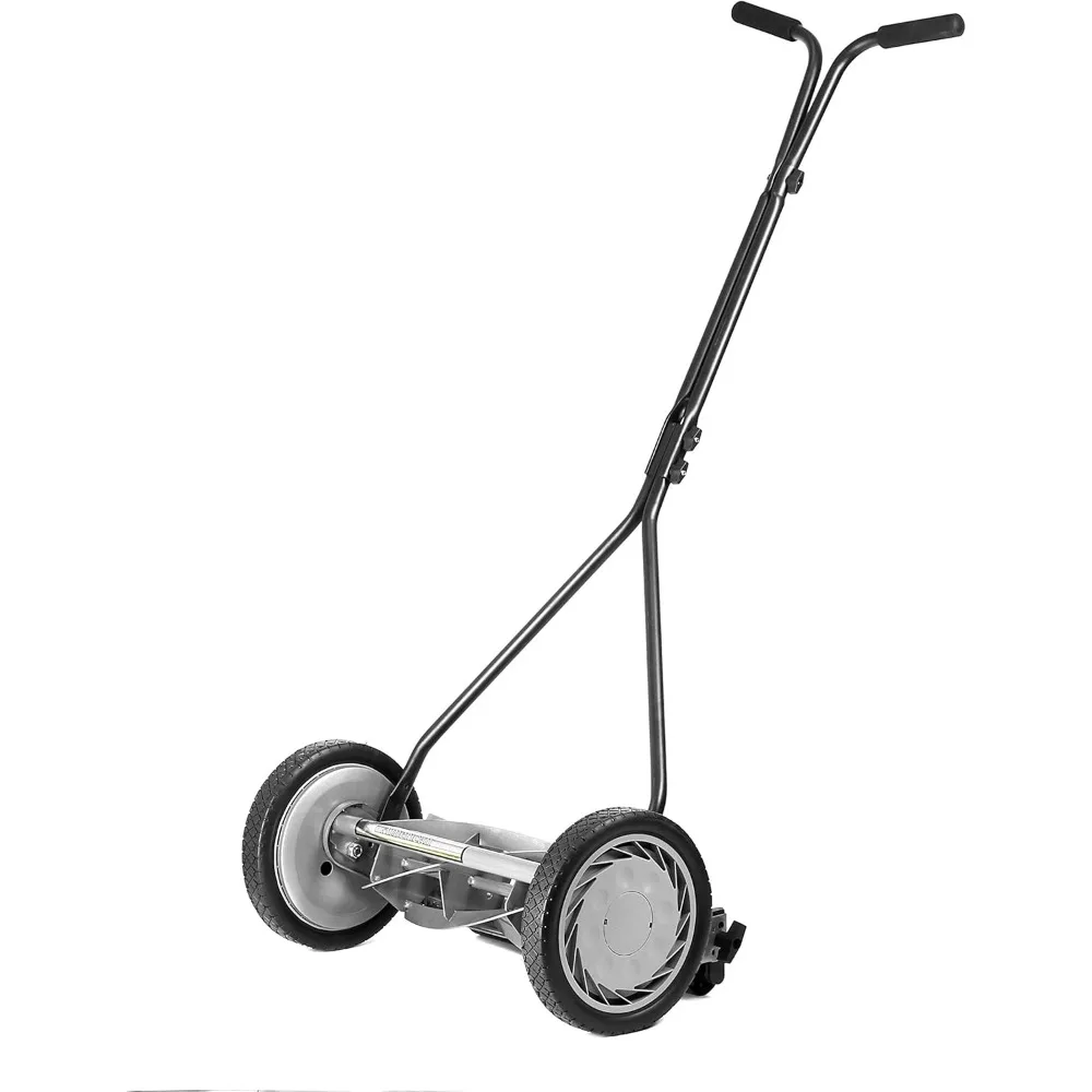 

1415-16 16-Inch 5-Blade Push Reel Lawn Mower, 5-Blade, Gray