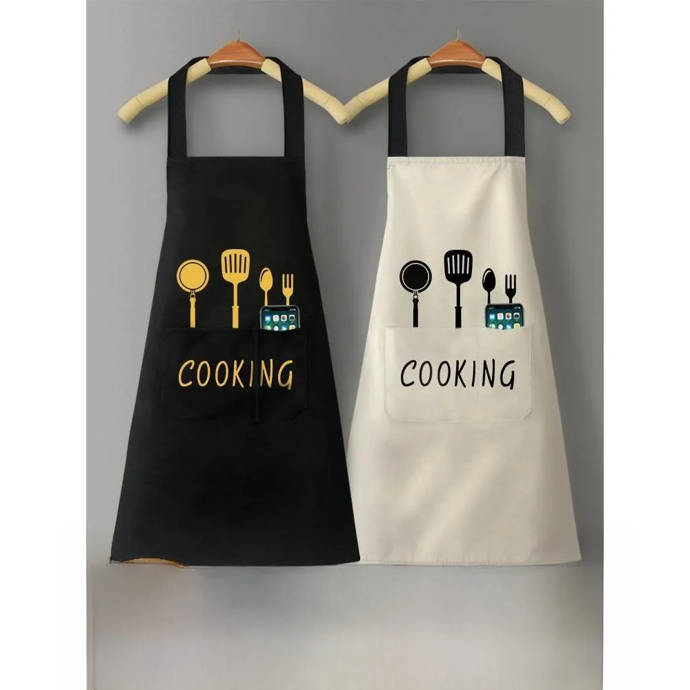 

Новый водонепроницаемый и маслостойкий кухонный фартук-шарф для взрослых пар, защитная одежда для домашнего использования