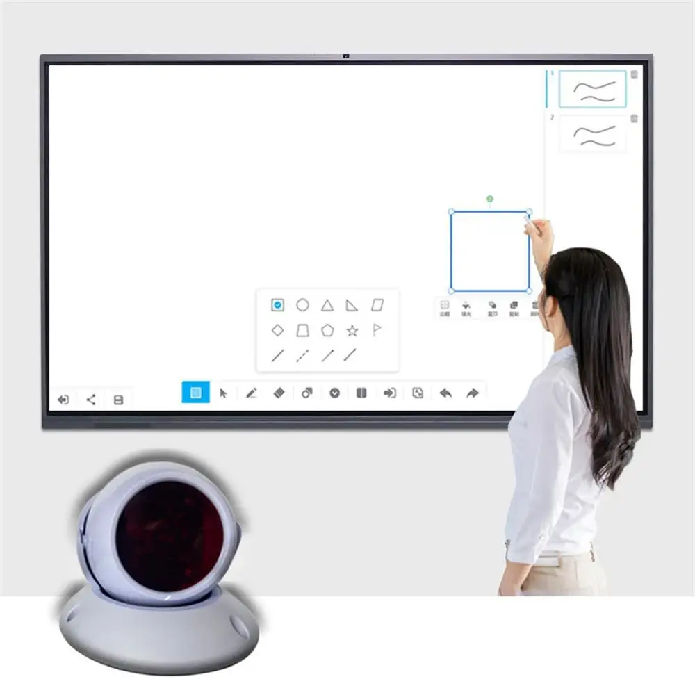 Oway Multi-points Infrared Pen Touch Digital Smart Board Portable Interactive Whiteboard for Classroom Meeting Exhibition Semina