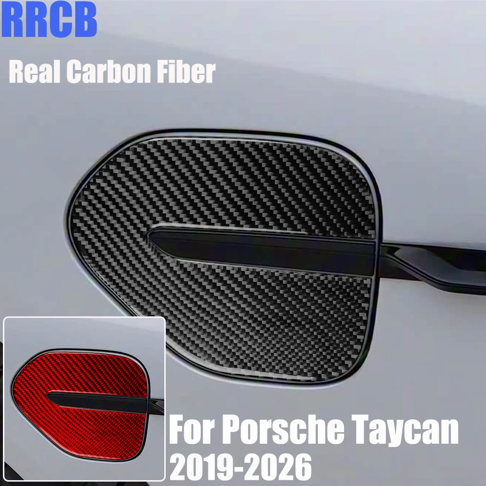 

Накладка на крышку топливного бака из настоящего карбона для Porsche Taycan 2019-2026