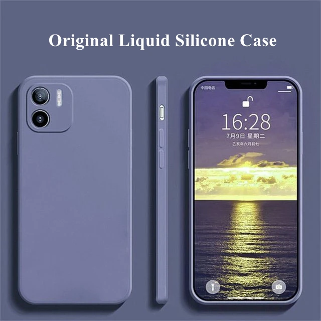 For Redmi A2 Case for Xiaomi Redmi A2 A1 A2+ A1+ Cover Coque Fundas Soft Original Liquid Silicone Phone Case For Redmi A2