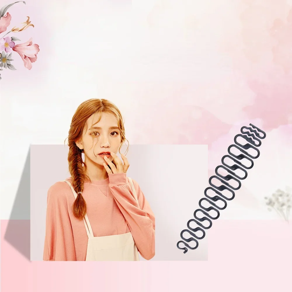 Lady French Hair Braiding Tool Weave Braider Roller Hair Twist with Hook Hair Edge Curler Styling Tool DIY Accessories