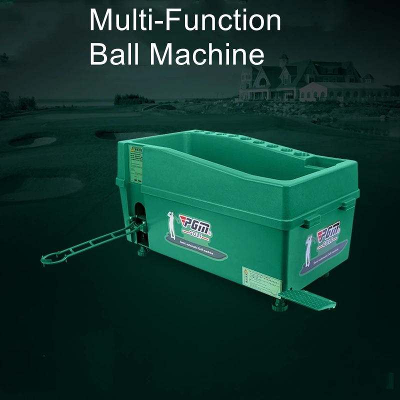 Indoor and Outdoor Golf Automatic Ball Machine with Club Rack and Multi-Function Ball Dispenser