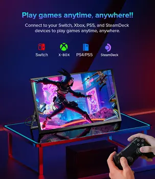 EVICIV T118 Velký 18palcový 4K přenosný herní monitor 3840*2160 pro Starfield Steam Decks XBOX PS5 mobilní displej s stojánkem 10 nejlepší prodej OLED displej pro Galaxy S10 Plus - №9