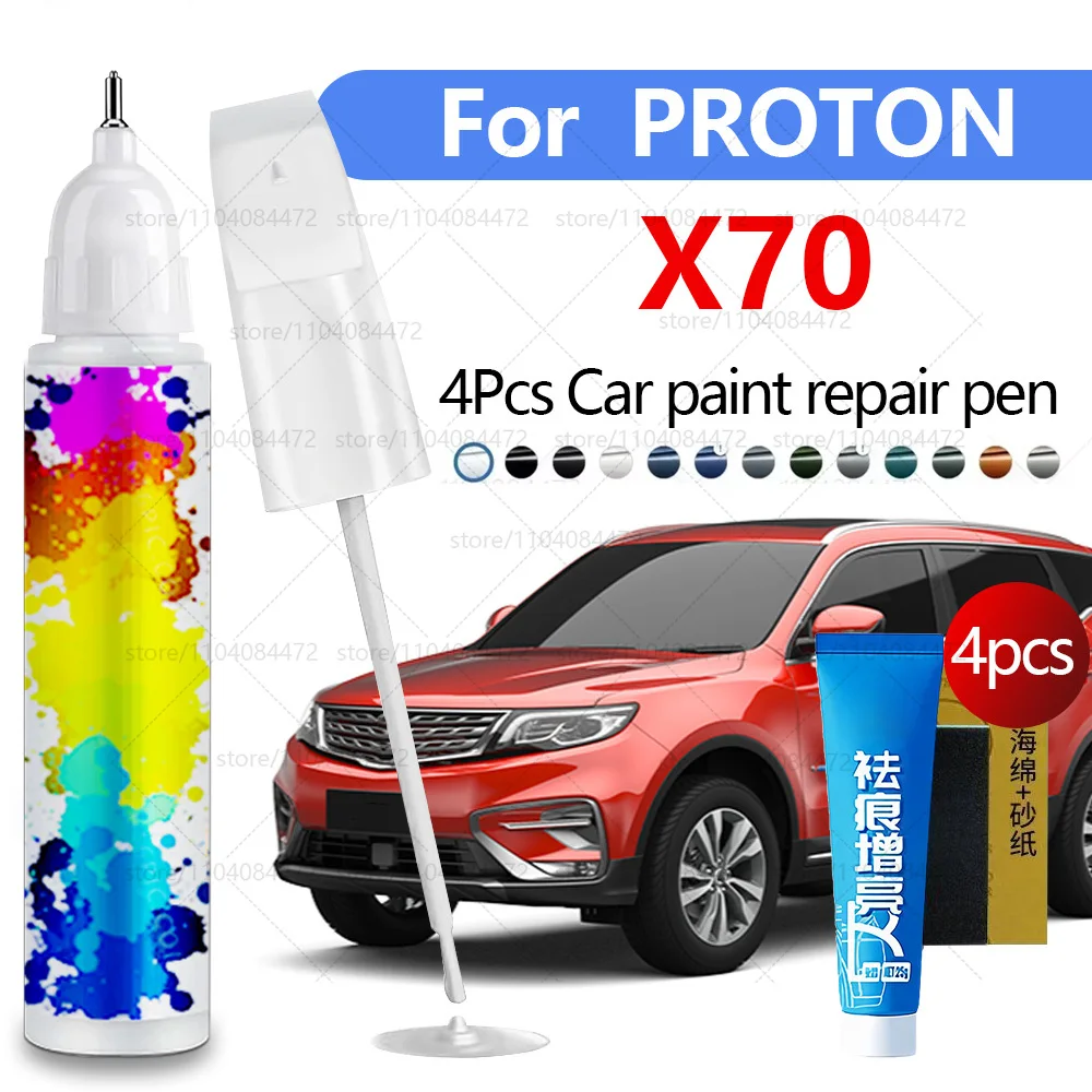 

Ручка для ремонта автомобильной краски для 2018-2025 PROTON X70, аксессуары для ремонта царапин, 4 шт., Sllver A0244 Blue A02 Grey A0247 Red A0245