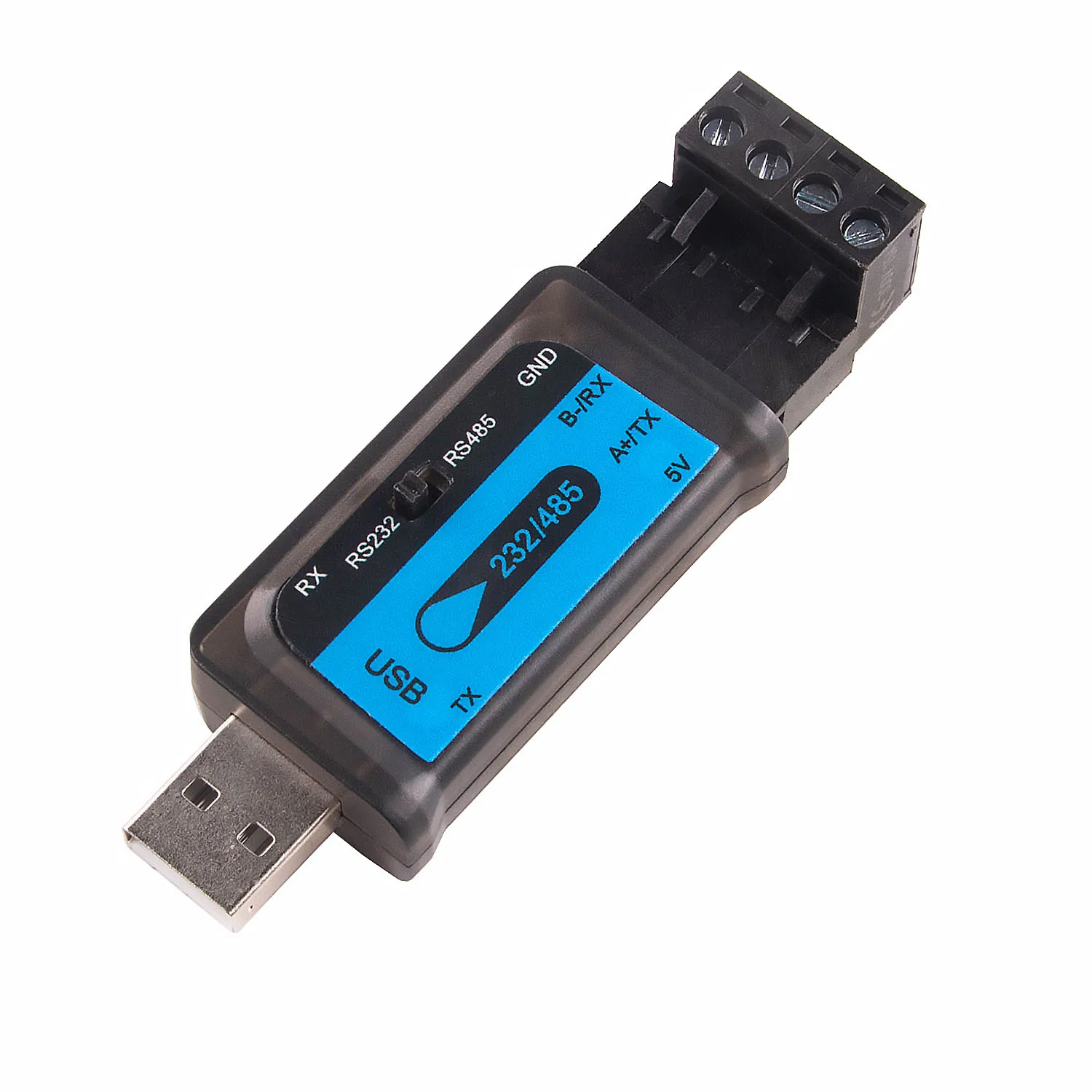 USB to RS485 RS232 Serial Adapter Plug 4 Pins Screw Terminal FTDI Converter Supported Win11 10 8 7 Linux,Mac OS