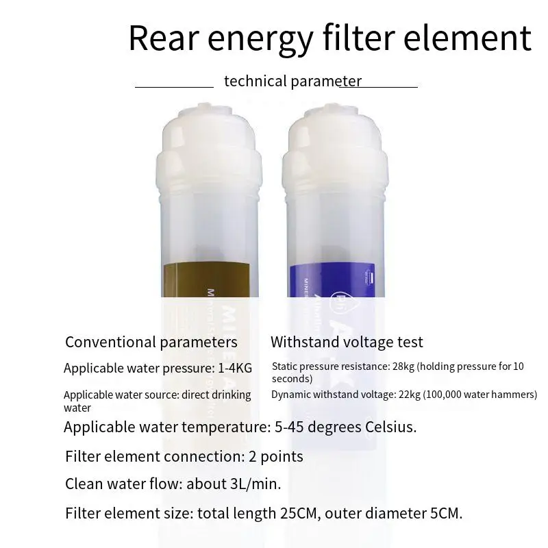 T33 Mineralized Filter Element,PH Regulate Weak Alkaline Composite Energy Filter Element Quickly Put In Wheat Riceite Filter