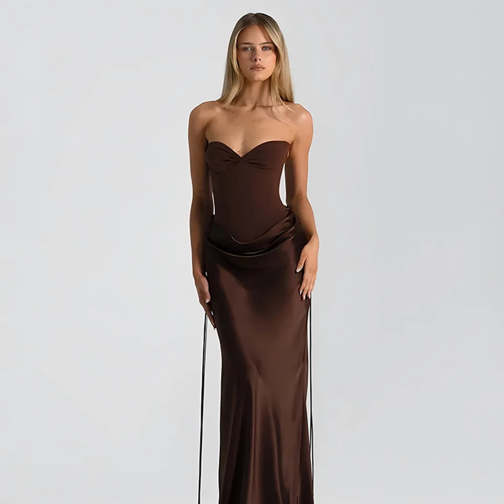 Sexy Off-schulter Backless Wrap Maxi Kleid Frauen Sommer Patchwork Liebsten Ärmel Bodycon Club Party Lange Kleider Kleidung