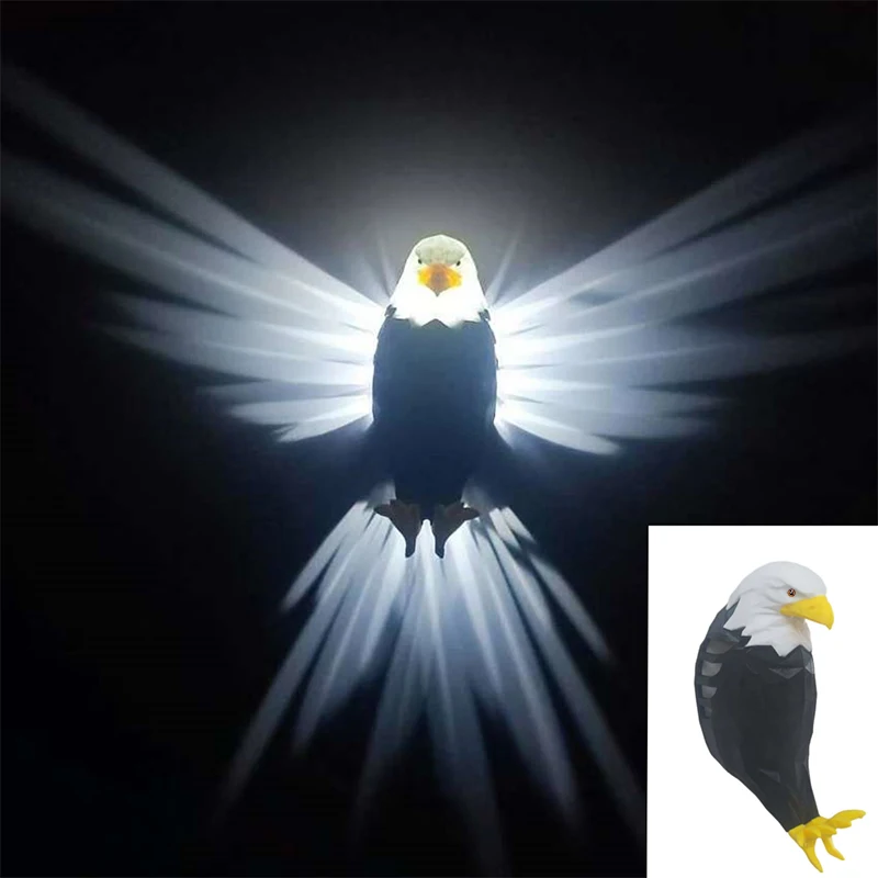 

3D Wall Lamp Eagle Shape Projector Modern Creative Atmosphere Lamp Light 3D Print Body Animal Lighting Lustre Halloween Christma