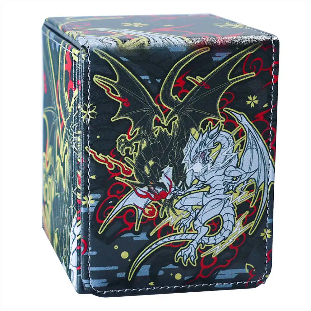 

100+ PU Anime Cards Storage Box Deck Board Game TCG Cards Box Protector Bag for MGT/Pkm/Yu-gi-oh/Trading Card Collecting Game