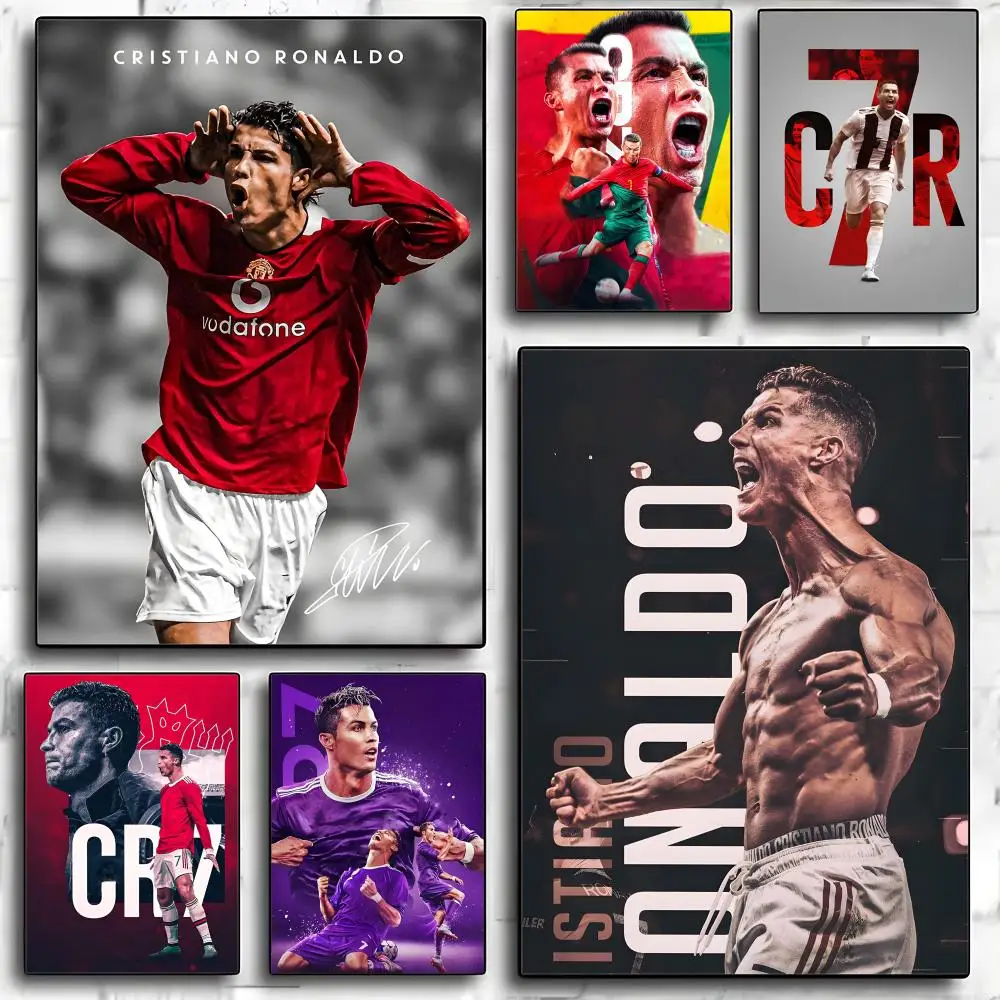 Pôster Decorativo de Futebol R-Ronaldo, Adesivos de Arte de Parede, Impressão de Foto para Decoração de Sala de Estar e Corredor