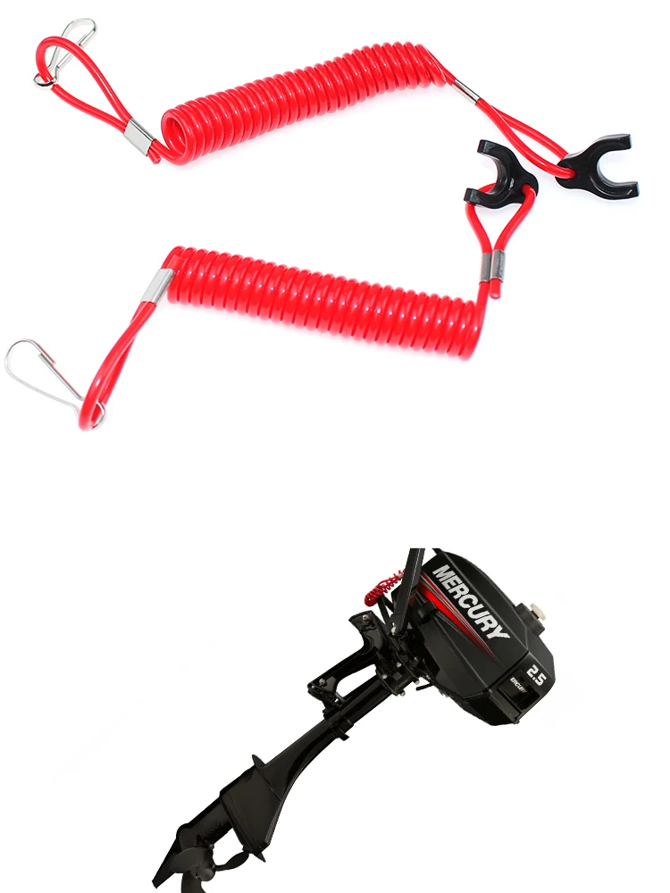823054Q 823054 Töten Stop Schalter Sicherheit Lanyard Schnur Für Quecksilber und Mariner Außenborder Engine2.5, 3.3, 4 & 5 HP 4, 5 & 6 HP Modell – Detail 3