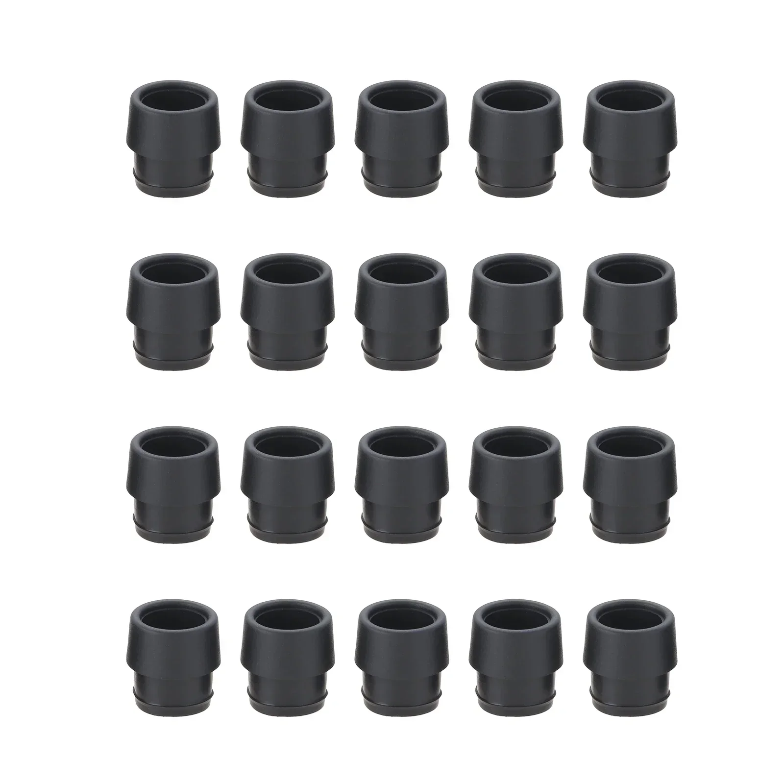 20Pcs 0.350/370 Black Soft Plastic Golf Ferrules for G410 G35 Driver Fairway Hybrid Club Shafts Sleeve Adapter Accessories