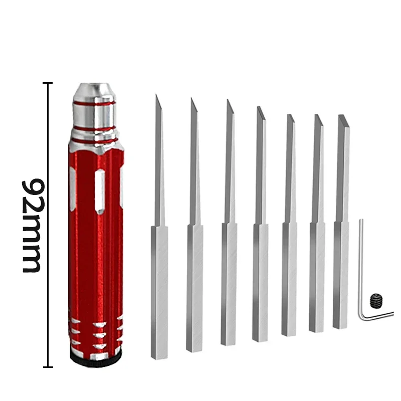 Coltello di precisione Utensile da taglio per hobby 0.1/0.2/0.4/0.6/0.8/1.0/2.0mm Lame per intaglio Incisione Taglio Costruzione Creazione di strumenti fai da te