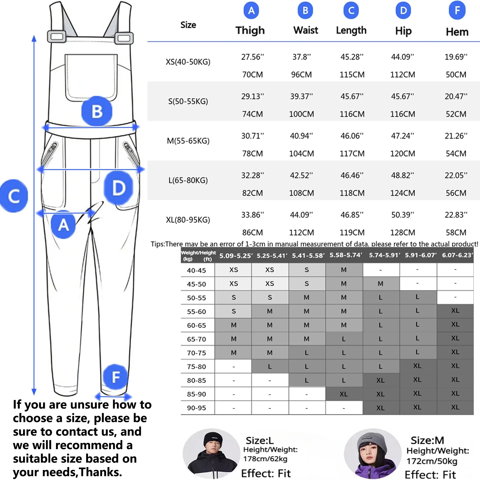 Outdoor Mountain Snow Pants Women Snowboard Jumpsuits Winter 3L Waterproof Female Trousers Man Motorcycle Skiing Sport Overalls