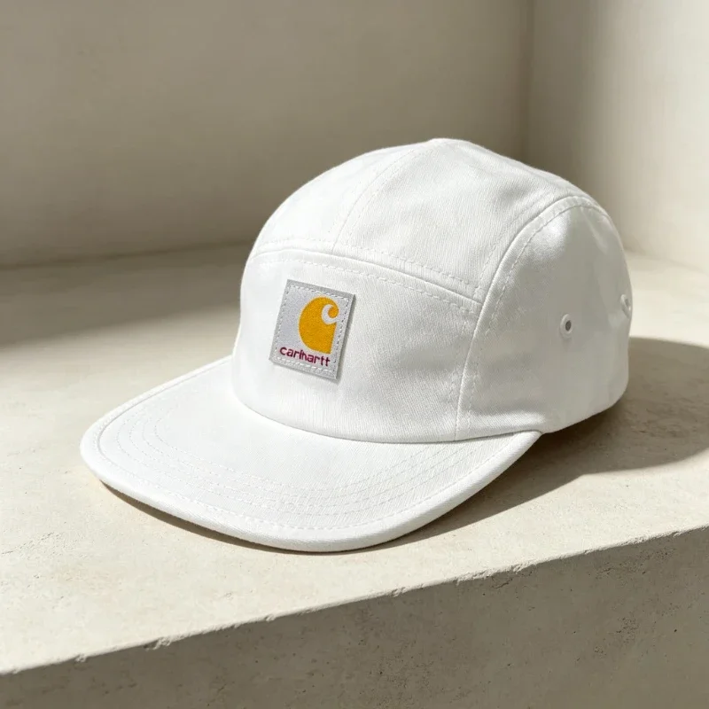 5 Panel Camp Cap Solid Color Quick Dry Lightweight Outdoor Sun Hat Adjustable Strap Streetwear Camping Running Baseball Hat