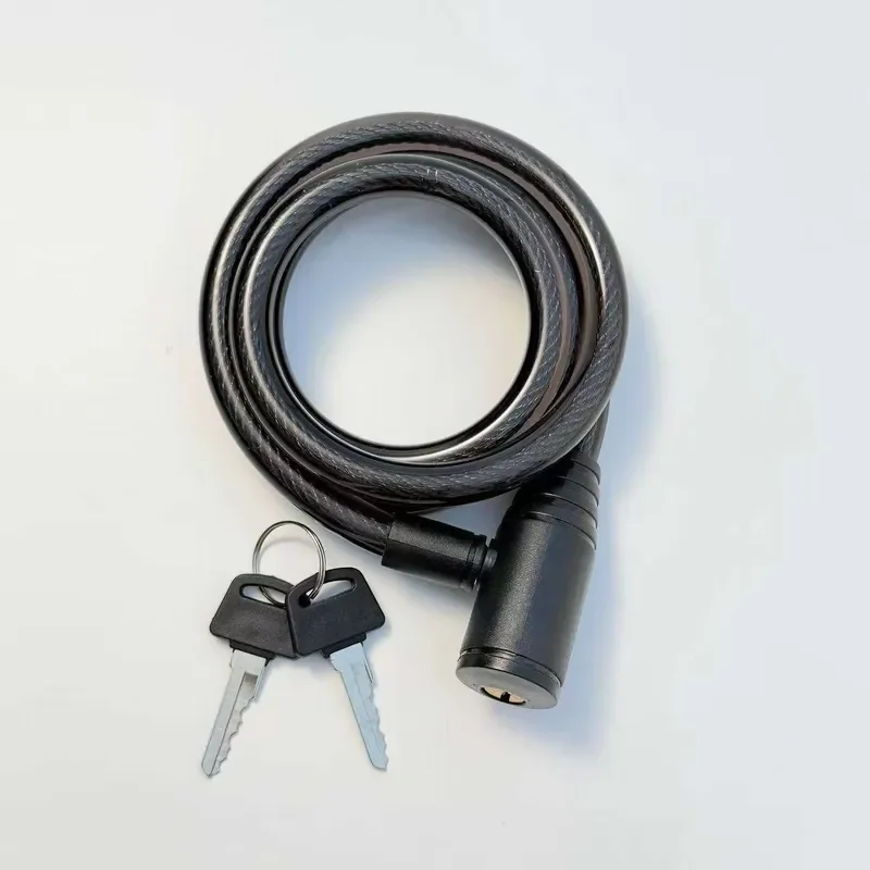 Pack Hot Sale PVC Coated 12x1200mm Key Wire Cable Lock Motorcycle E Scooter Bike Bicycle Accessories Bicycle Lock