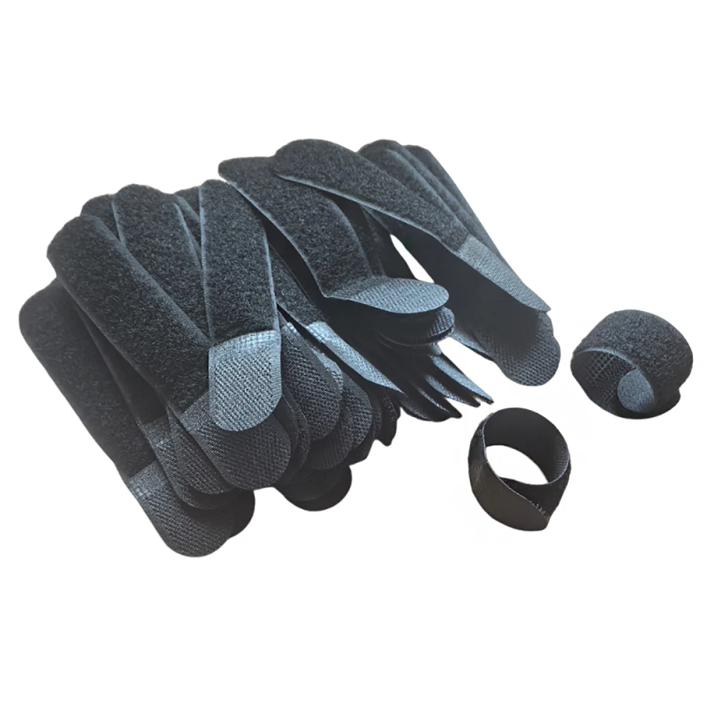 20 Stück 12 cm taktische Befestigungsriemen mit Klettverschluss, wiederverwendbare Riemen, Molle-Nylonriemen für Outdoor-Taschen, Kleidung, Schuhe, Rucksäcke – Detail 10