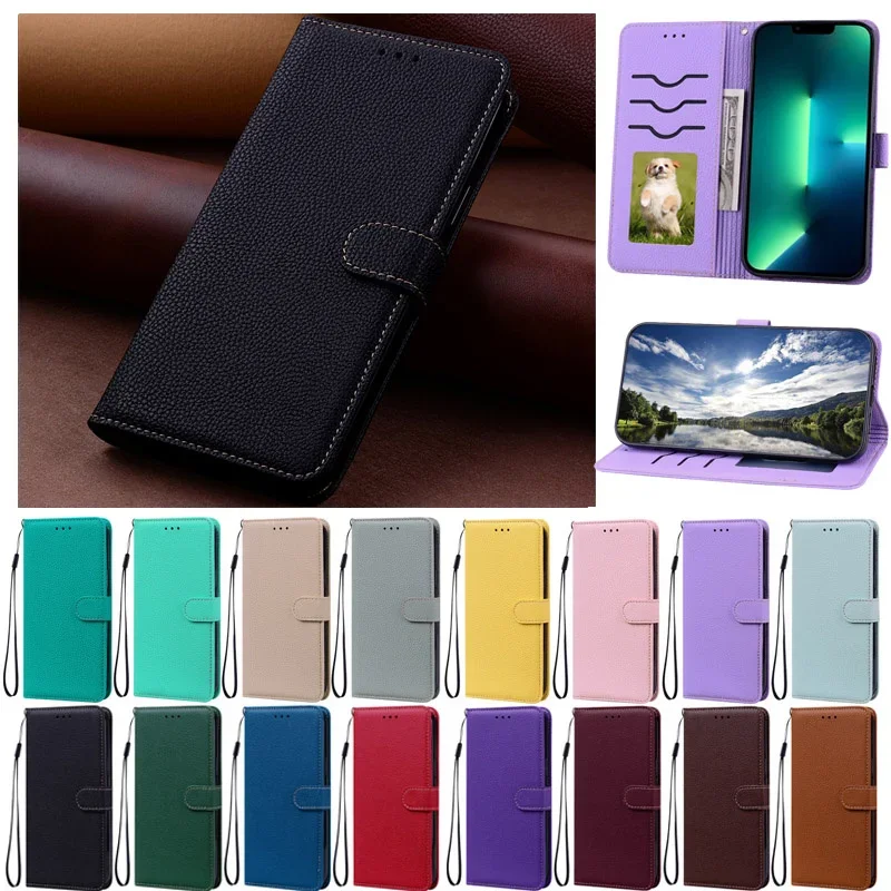 NARZO50 Plain Case For Realme Narzo 50 Case Wallet Phone Case for Realme Narzo 50A 50i Prime N53 Cases Luxury Leather Book Coque