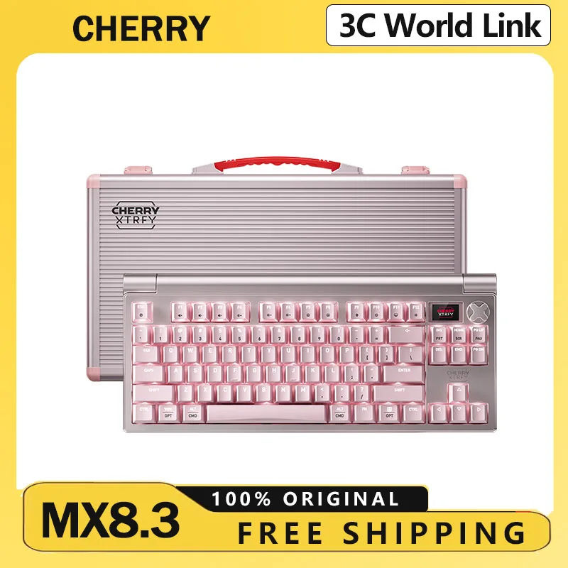 

CHERRY MX8.3 Blossoms Aluminum Keyboard with BOX Wireless Tri-model RGB 8000Hz E-sports Gaming Mechanical Keyboard PC Accessory