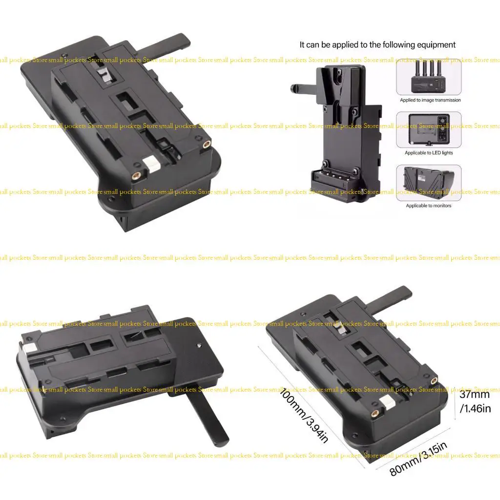 r1wd-vロックバッテリープレートアダプター高効率v写真機器用の安全保護回路付きダミーバッテリーマウント
