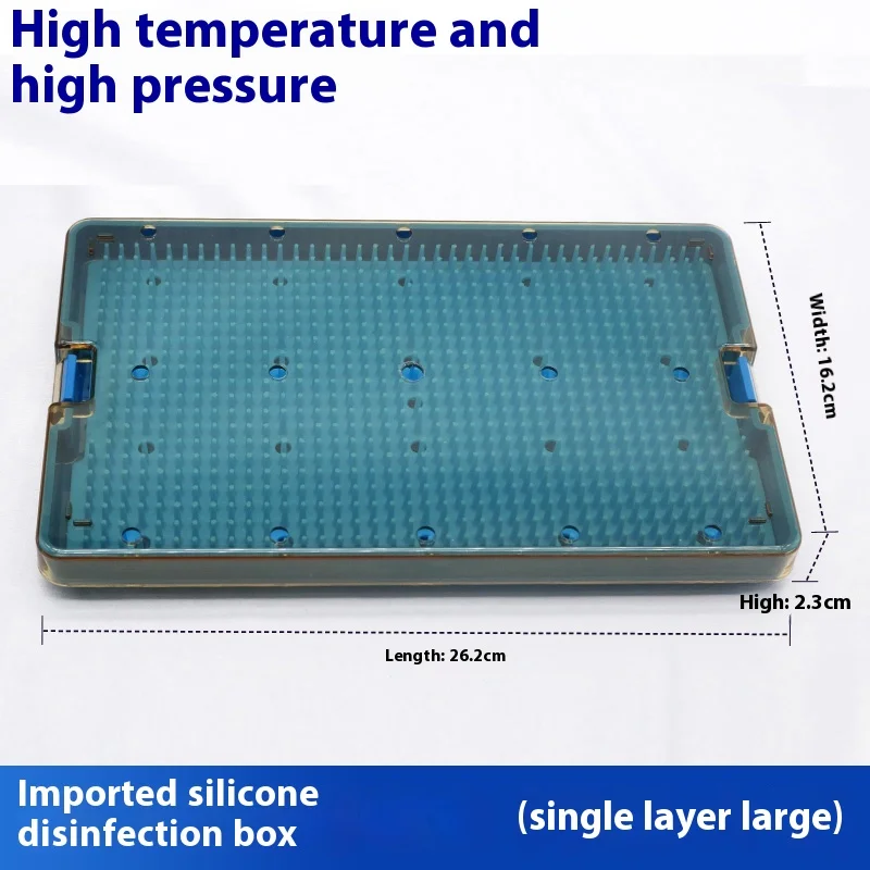 Silicone Sterilization Tray Case Box Ophthalmic Dental Instruments Disinfection Box