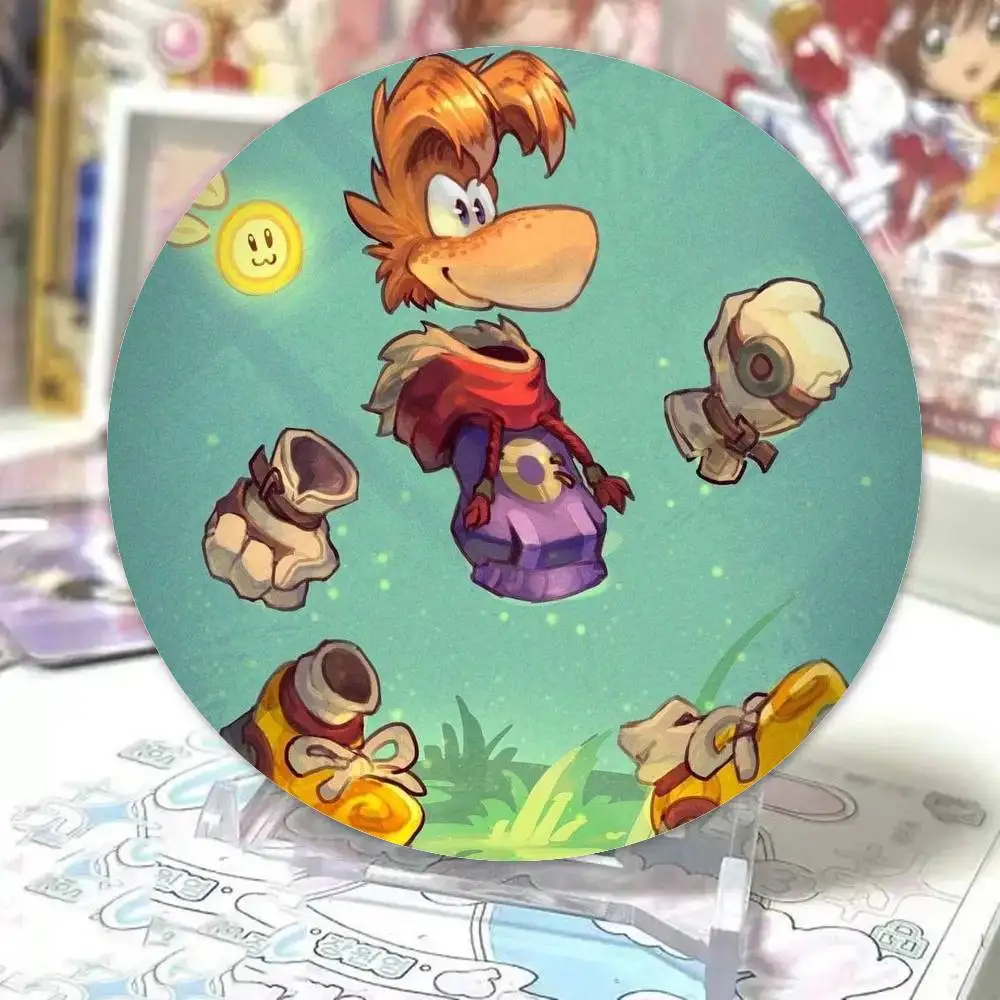 أنيمي R-رايمان أساطير شارات أنيمي شارة ليزر مستديرة الكرتون بروش الملابس على ظهره اكسسوارات التلبيب