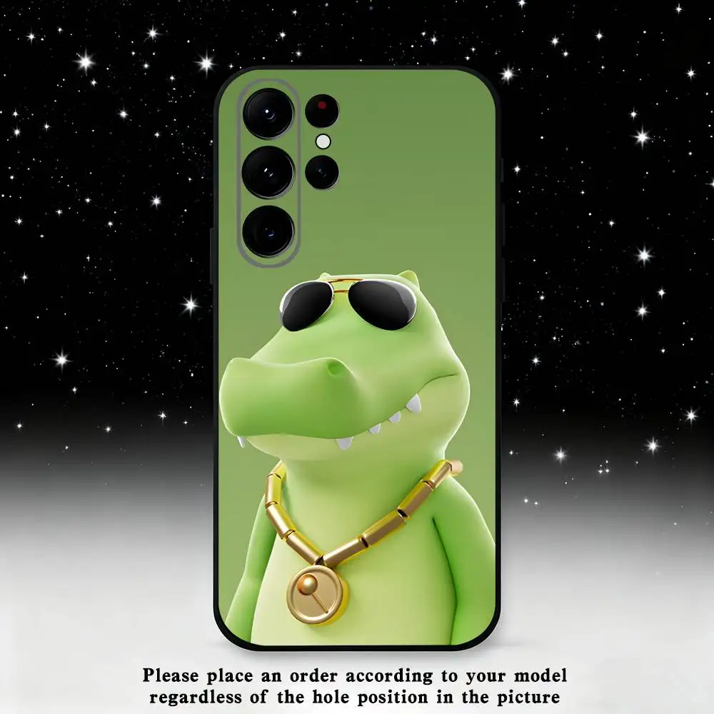 Funda de teléfono de juego Party A-Animals para Samsung S25,S24 Ultra,S20,S30 plus,S22 plus,S23,S30 Ultra 5G, carcasa negra de silicona