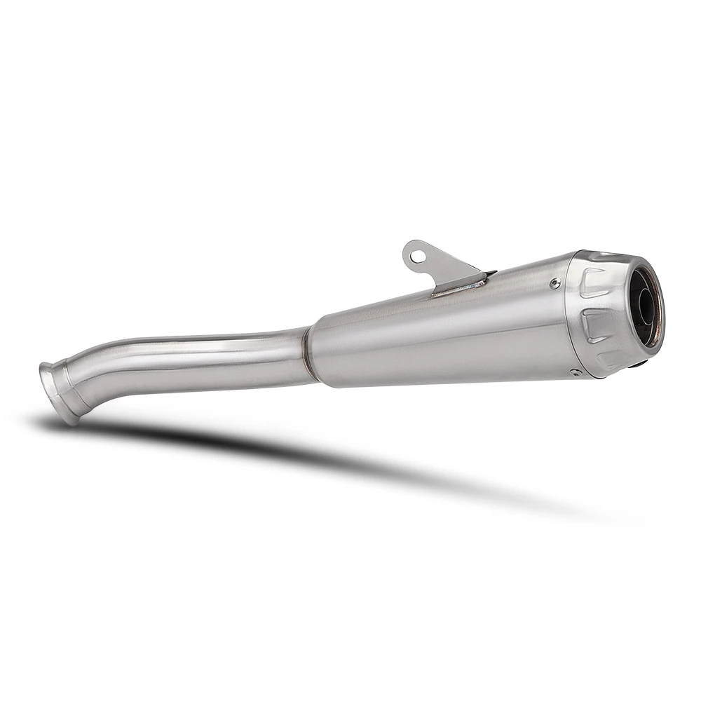 Stainless Steel Motorcycle Slip On Exhaust Integrated Mid Tail Pipe Aftermarket Fit For 800nk With DB Killer 2