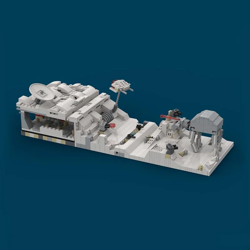 620 pièces MOC Micro Hoth Kessel Run Falcon Star bataille modèle bâtiment cadeau de noël blocs Architecture bricolage idée brique jouet enfants