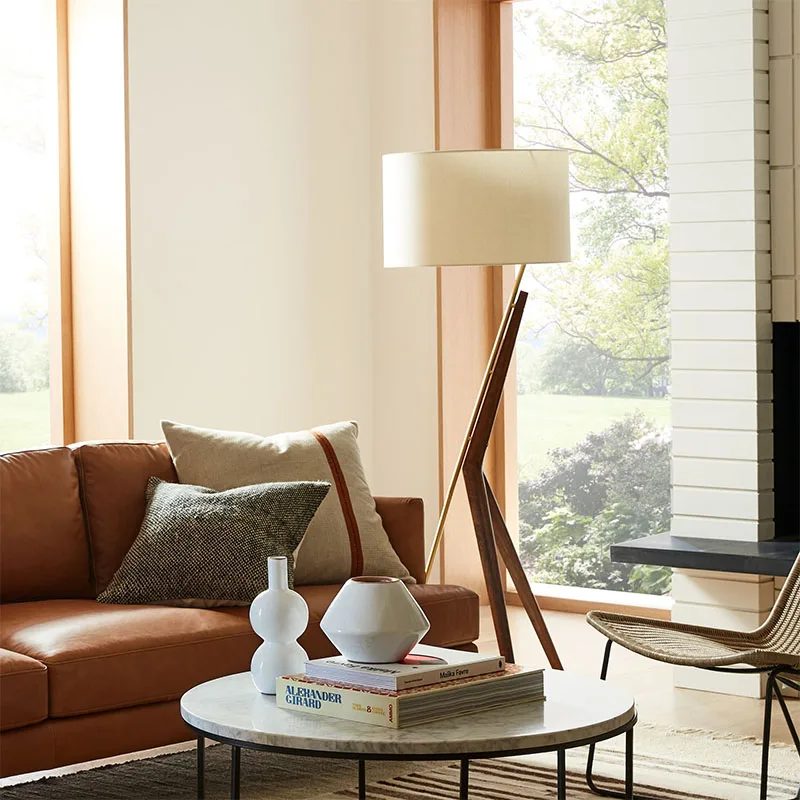 American Design Lighting Solutions Corner LED Luxury Lamp With Shelves Standing Light Floor Lamp for Living Room