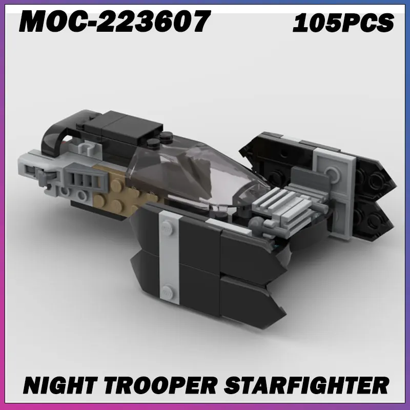 

105PCS MOC-223607 MOC Classic Space White Space Shipdark Spaceship Building Block Education Model Toys Festival Children Gifts
