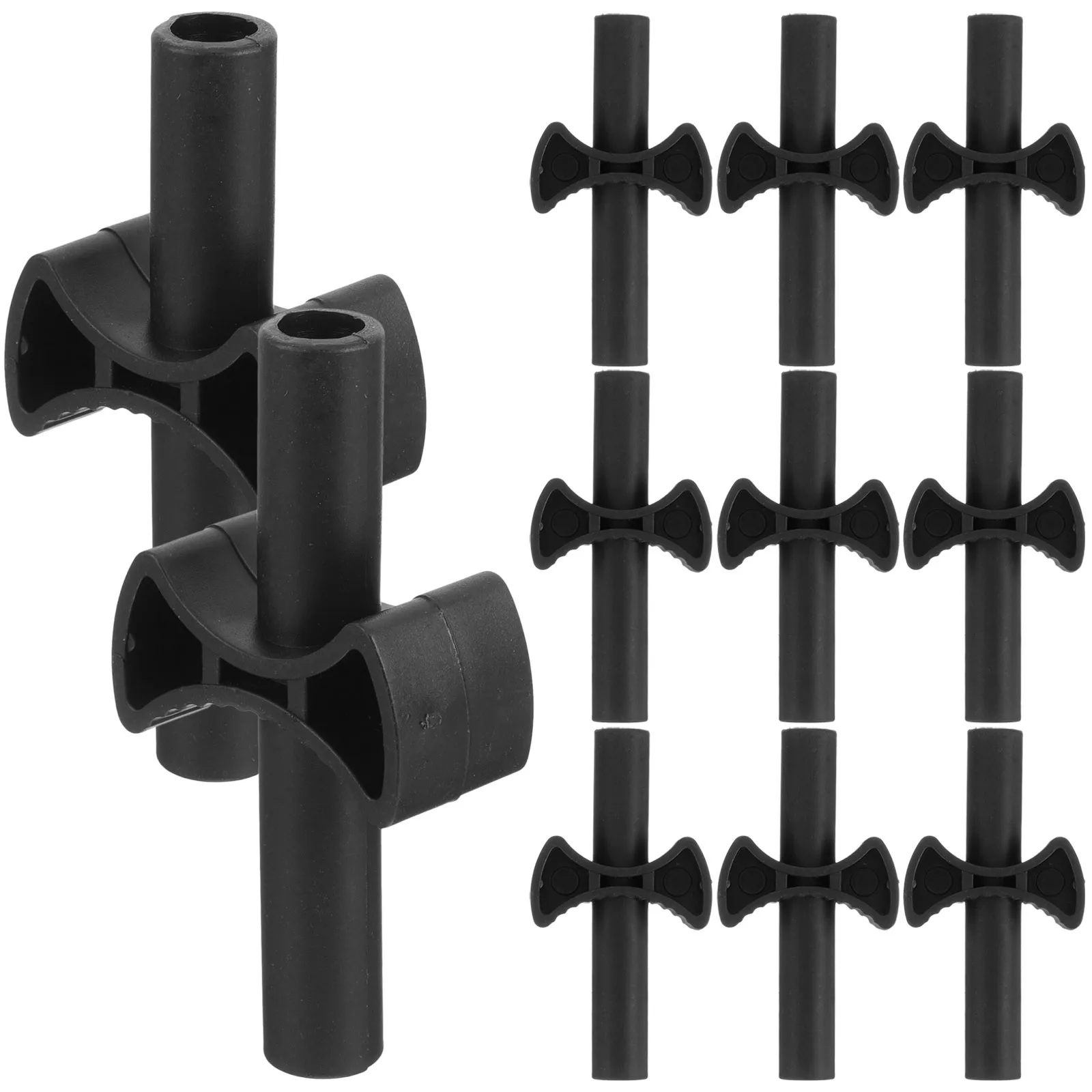 

12Pcs Trampoline Pole Gap Spacers Enclosure Replacement Parts Cross Shaped Plastic Spacers for Stable Trampoline Accessories