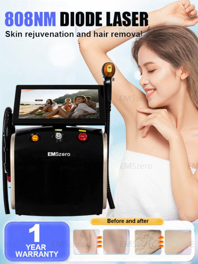 Professional 3500W Diode Laser Freezing Point Painless Hair Removal Picosecond Laser Tattoo Removal 2-In-1 Machine.