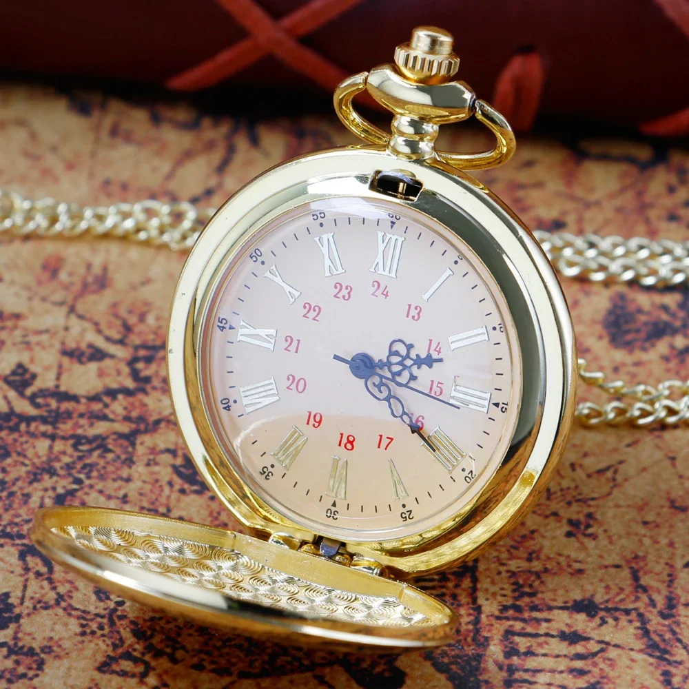 Vintage Quartz Pocket Watch To My Husband Anniversary Pendant Pocket Chain Roman Numerals Dial Special Birthday Gift For Men