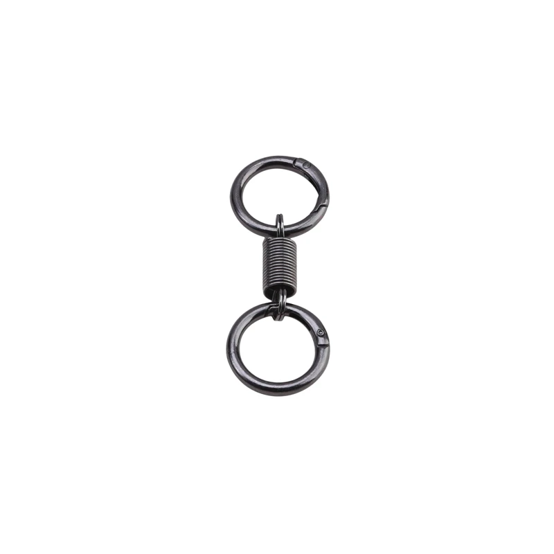 1PC Convenient Detachable Key Chains Removable Pull Apart Quick Release Keyrings Removable Double Split Rings Snap Lock